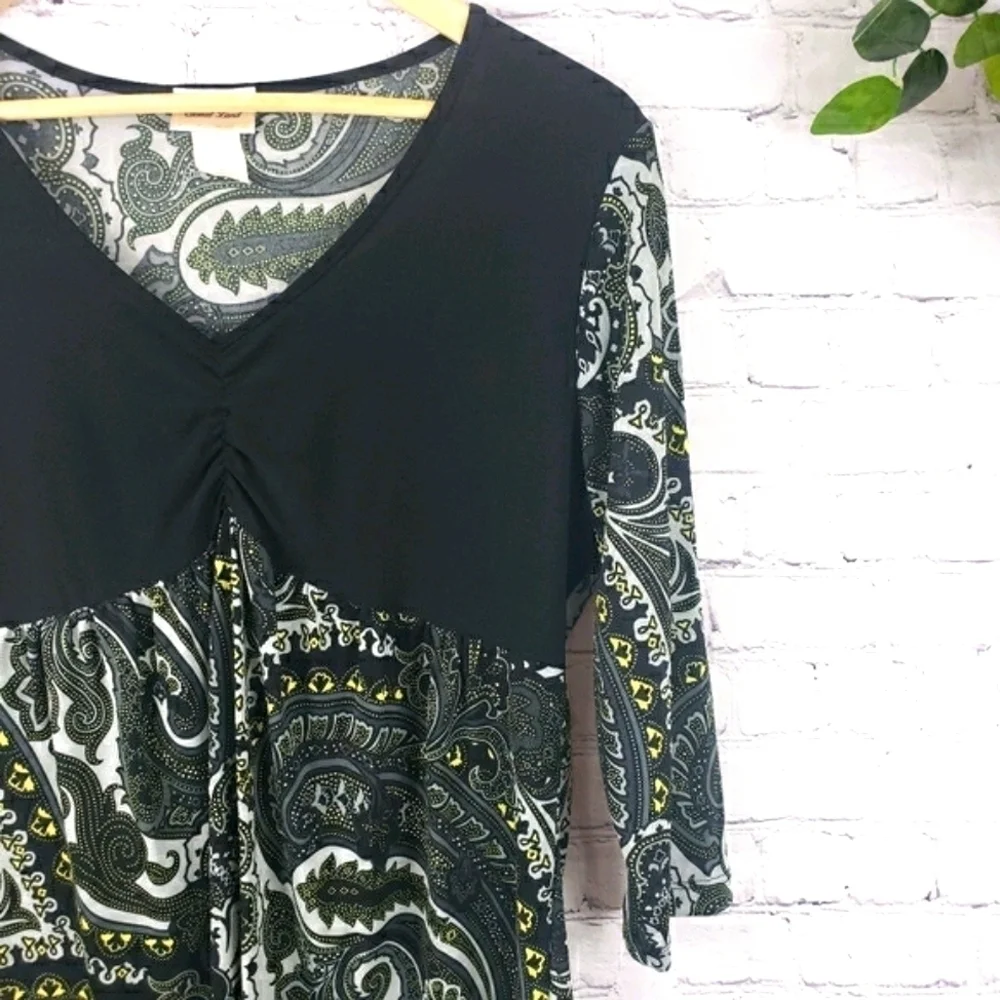 CASUAL LAND 3/4 Sleeve Blouse Top Size 1X - Picture 5 of 10